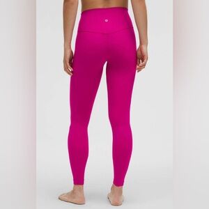 Lululemon NWOT Align High Rise Pants 28” Leggings Ripped Raspberry Size 12
